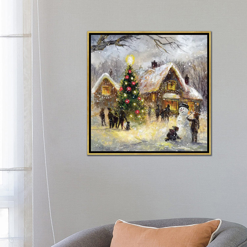 Impression arbre par Jim Mitchell-impression, H 26 po x l 26 po x P 1,5 po, Toile encadrée d'or