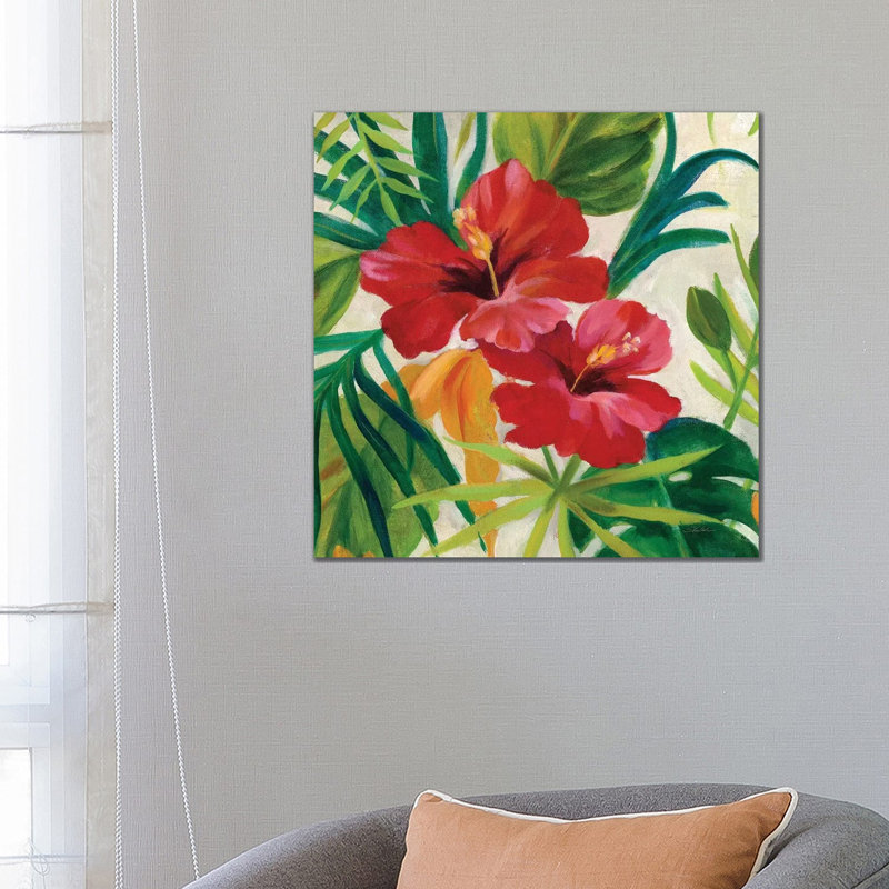 Tropical Jewels II, Detail by Silvia Vassileva - Wrapped Canvas Print, 66.04 cm H x 66.04 cm W x 1.91 cm D