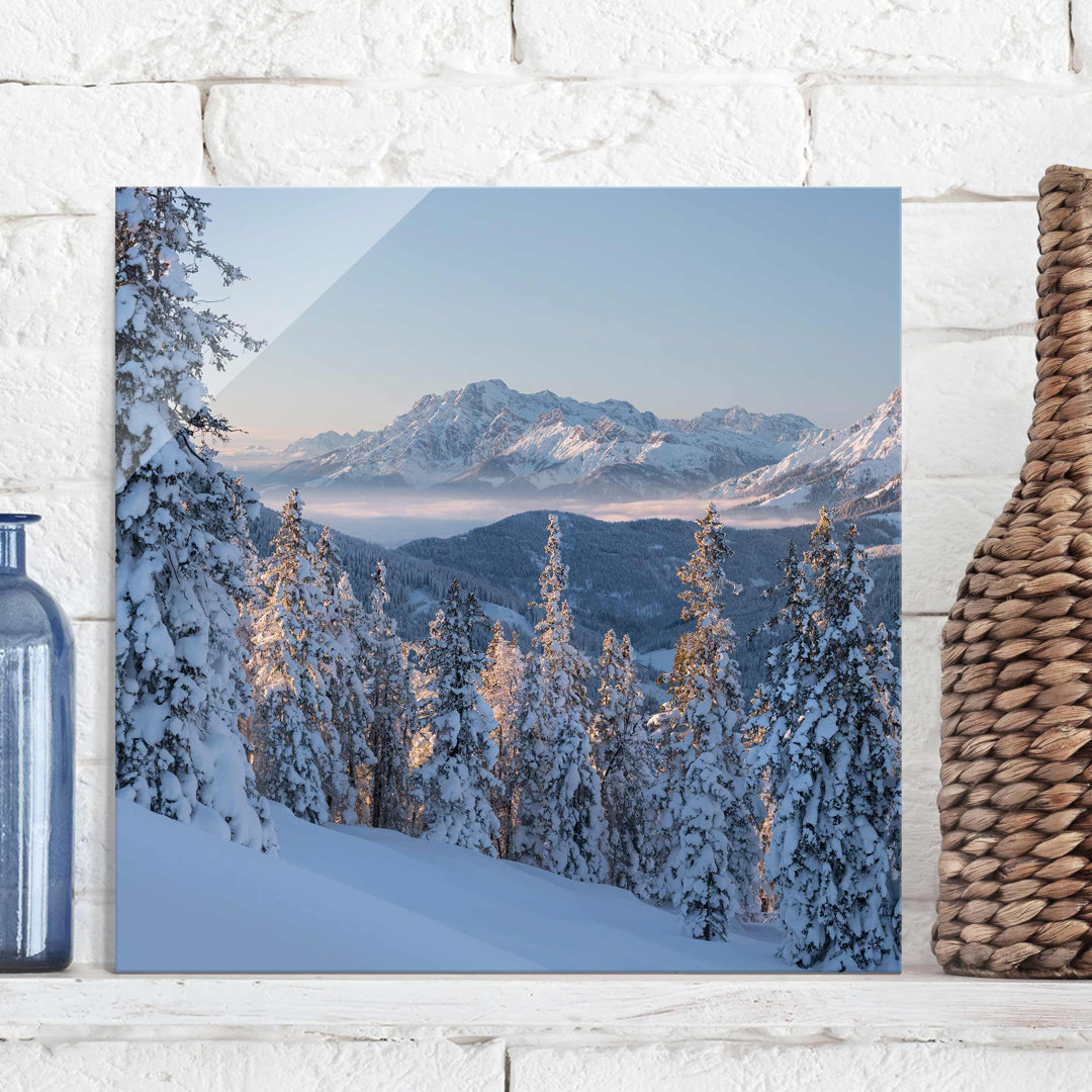 Glasbild Leoganger Steinberge in Österreich