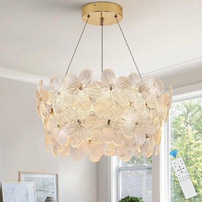 Modern Floral Elegant Crystal Chandelier