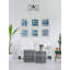 Sarahbella Indigo Study Hexaptych - Ensemble de 6 reproductions de cadres photo-29546860