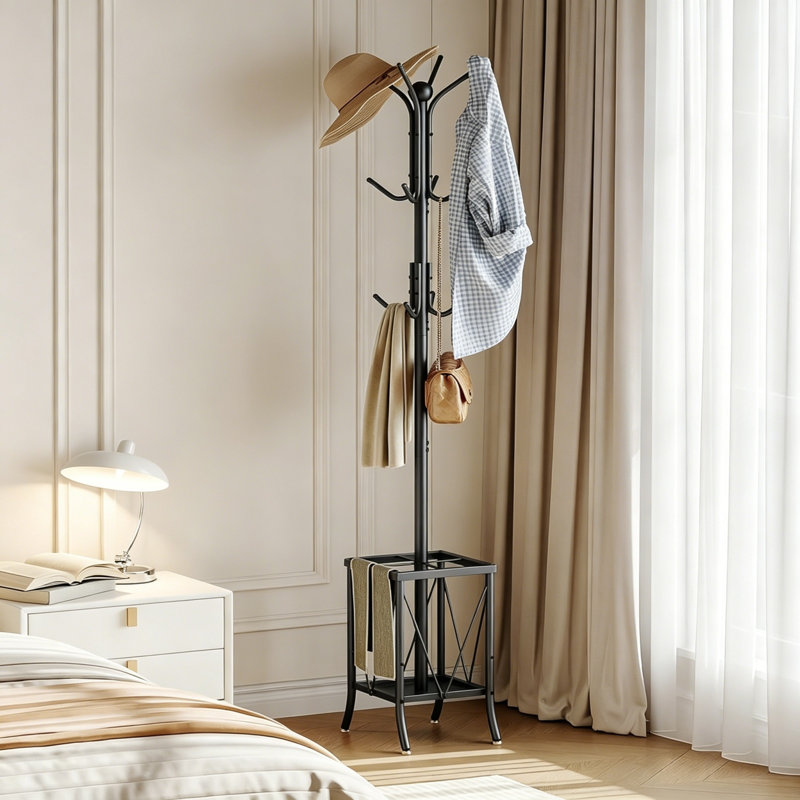 Freestanding 12 - Hook Coat Rack
