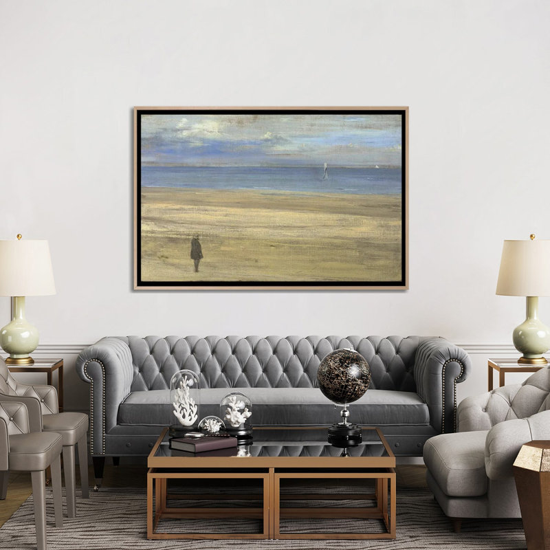Print, 101.6 cm H x 152.4cm W x 4.445cm D, Natural Wood