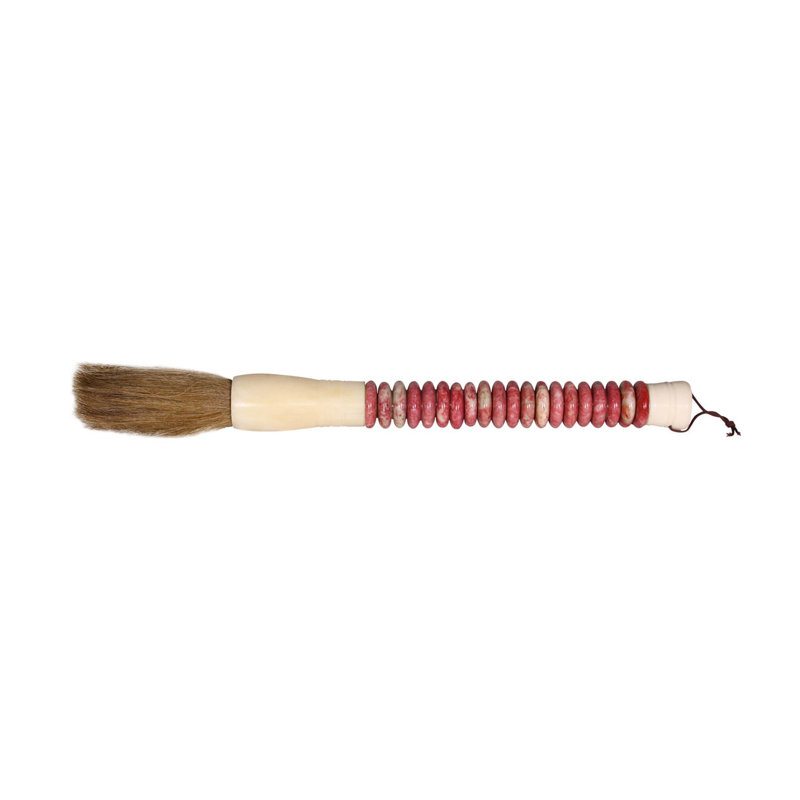Lily's Living Jade Abacus Disk Calligraphy Brush, 12 Inch Long, Green, 1.5" H x 12" W x 1.5" D, Green