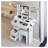 Length 11.8" X Width 15.7" X Height 63" Simple Stylish Dressing Mirror Cabinet, Full Body Mirror Cabinet, Extra Large Mirror, Multi Layer High Capacity Storage, Use Alone Or In Conjunction With Vanity