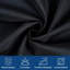 Round Table Cloth,127L X 127W CM,Black