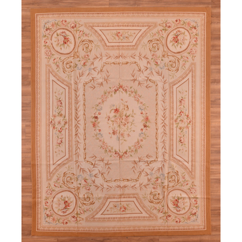 Tapis en laine beige noué à la main Original Original