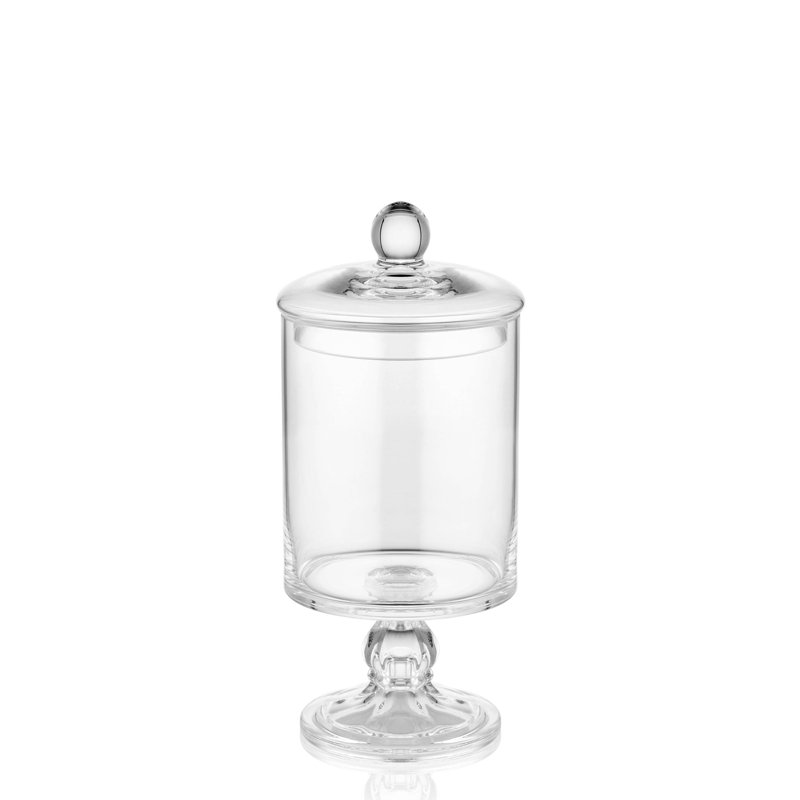 Glass Jar, 25cm H x 12cm W x 12cm D