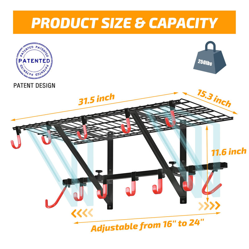 Wall Mounted Garage Storage Shelves