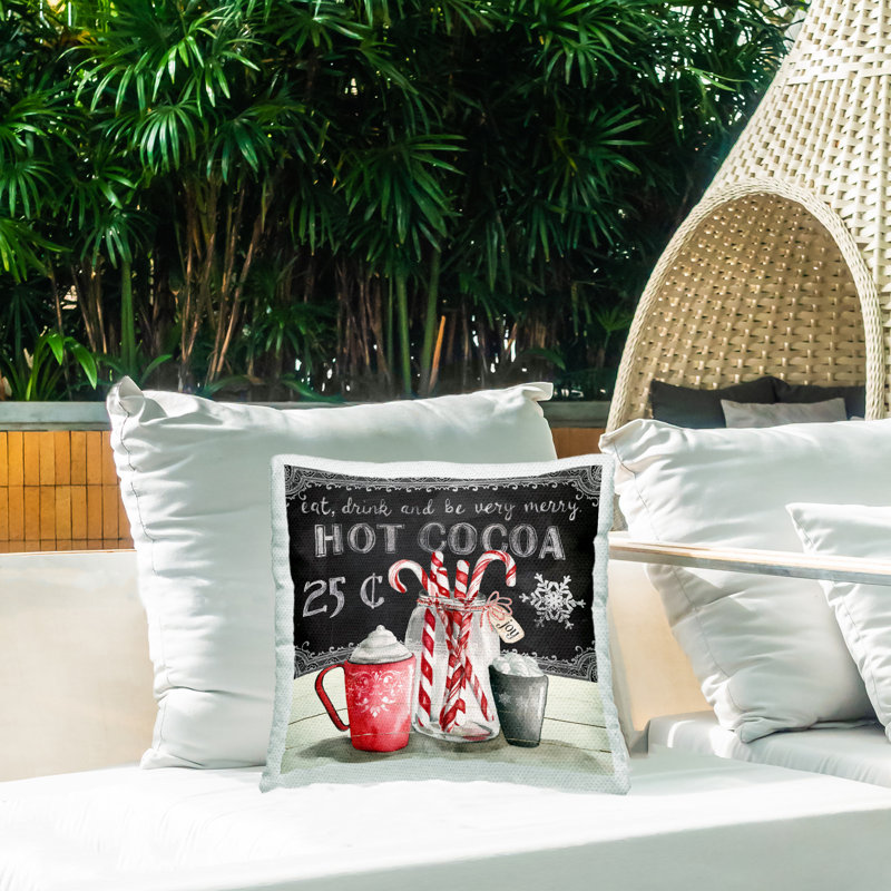 Housse et insert de coussin décoratif carré en polyester pour l'intérieur / extérieur par Carol Robinson