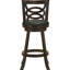 2 tabourets de bar pivotants Cappuccino - couleur, siège noir tendance pour salle à manger, revêtement, stable