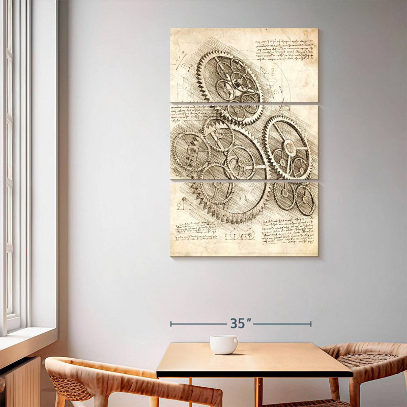 Laelle Cogs And Gears, 65" H x 42" W