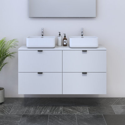 Kareema 47.2'' Double Bathroom Vanity with Top
