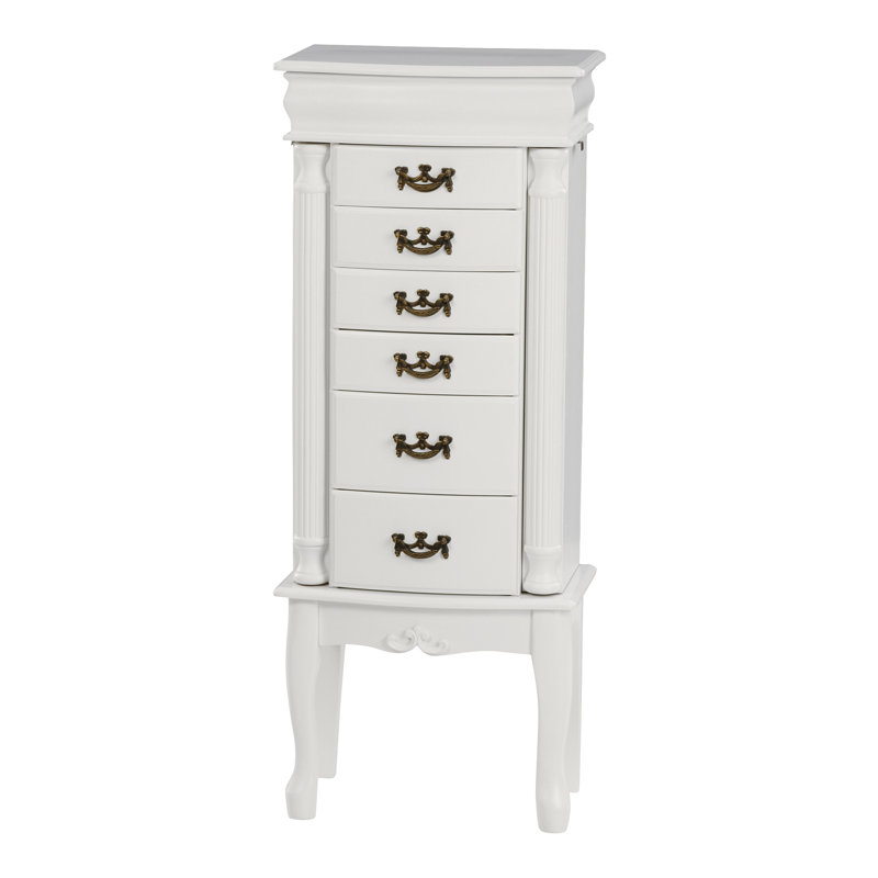 Bainbridge Island Jewelry Armoire, White
