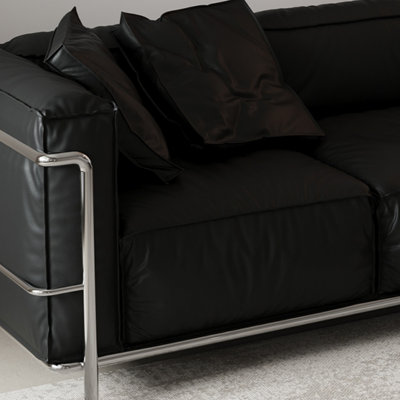 Mid-Century Modern Living Room Minimalist Sofa