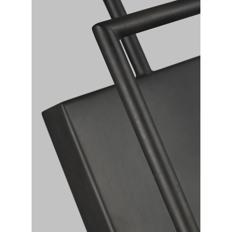 Black Iron Traditional Candle Wall Sconce, 22.375" Height