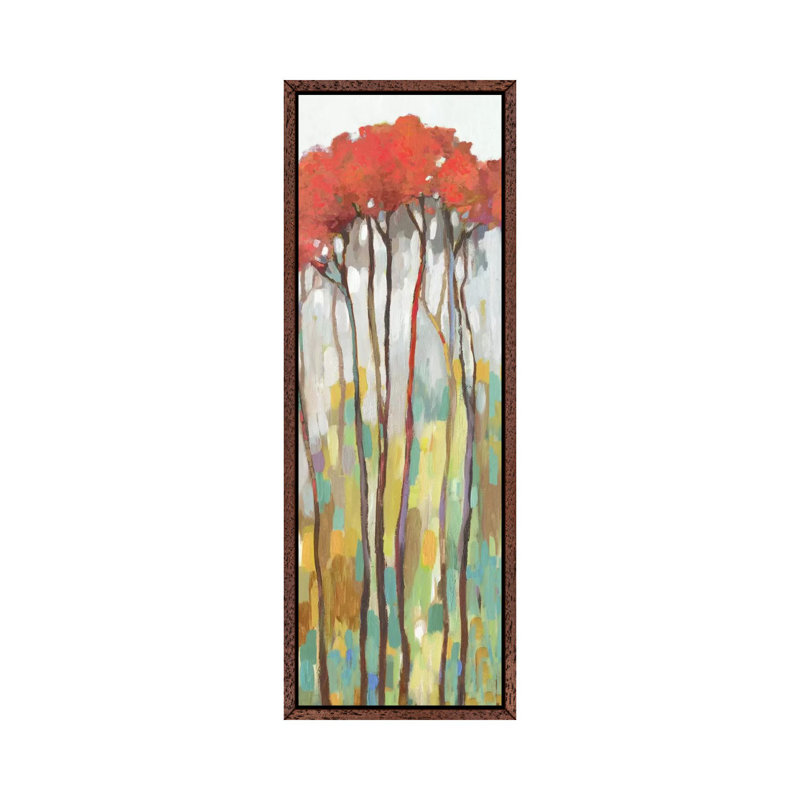 Standing Tall I by Allison Pearce - Panoramic Painting on Canvas, Classic Brown Wood Framed Canvas, 121.92 cm H x 40.64 cm W