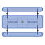 96 "Tables de pique-nique rectangulaires bleues-1589796684