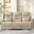 Power Recliner Sofa Home Theater Seating With Led Ambient Lighting, Cup Holders, Side Pockets-1045484265
