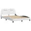 Base de lit vidaXL Viana sans matelas blanc 137 x 190 cm-116118439-116118438