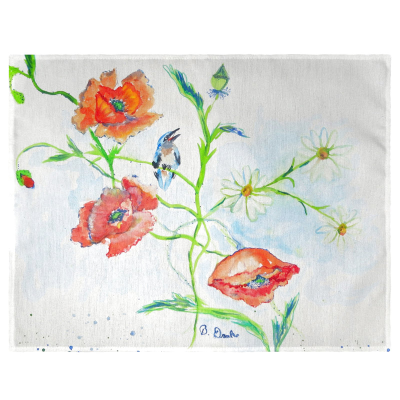 Napperon Armijo Poppies and Daisies 18 "