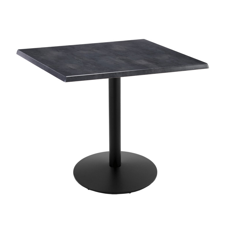 36 po de hauteur, table intérieure / extérieure, L 36 po x l 36 po, Acier noir
