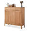 Banc de rangement pour chaussures en bois massif Burlywood-2083862103