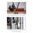 Wood and Metal Combination Bookshelf with Drawers