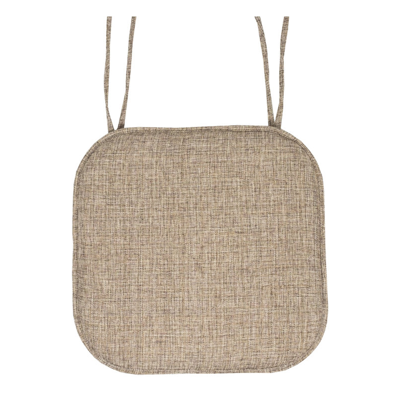 Coussin de chaise antidérapant en mousse à mémoire de forme 16 po x 16 po Aria, Paquet de 2, Brun multi