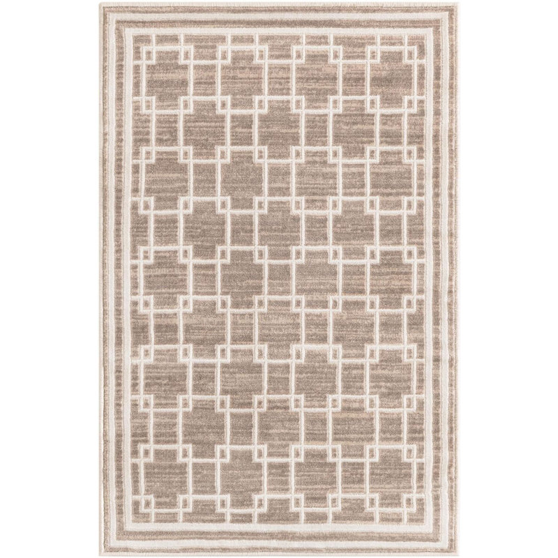 Tapis beige contemporain Ogorman, Rectangle 2 pi x 3 pi 1 po