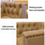 Ensemble de 2 bancs rembourrés en similicuir-101431749
