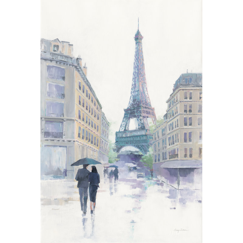 Walking In The Rain Crop by Avery Tillmon - Wrapped Canvas Painting, 30cm H x 20cm W x 3.8cm D
