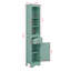 Armoire de salle de bain 66,9 po de hauteur, armoire de rangement autoportante avec tiroir, panneau de fibres à densité moyenne, tablette réglable-1021840100