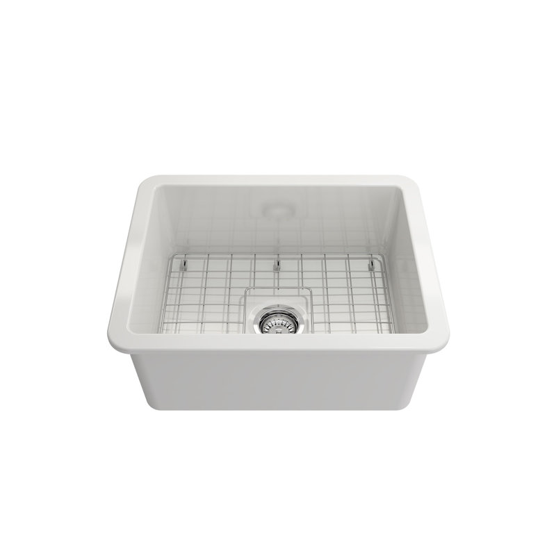 Sotto 24'' L Single Basin Kitchen Sink, White