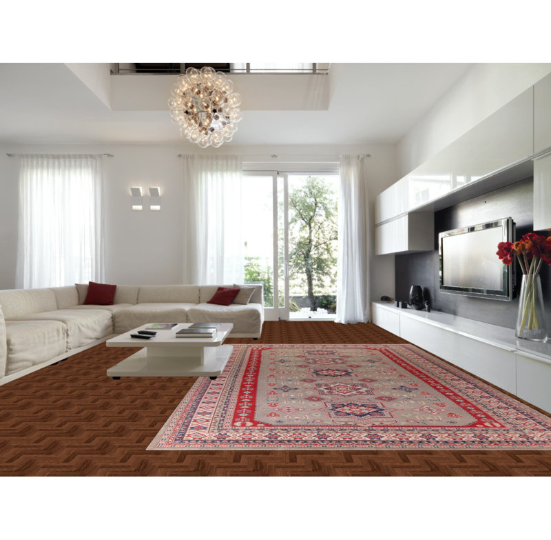 Geometric Kazak Handmade Large Rug
