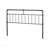 King Size Industrial Pipe Iron Headboard with Flat Black Finish ( Only Headboard )