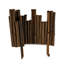 Bordure en bambou noir naturel 0,65 pi * 2 pi