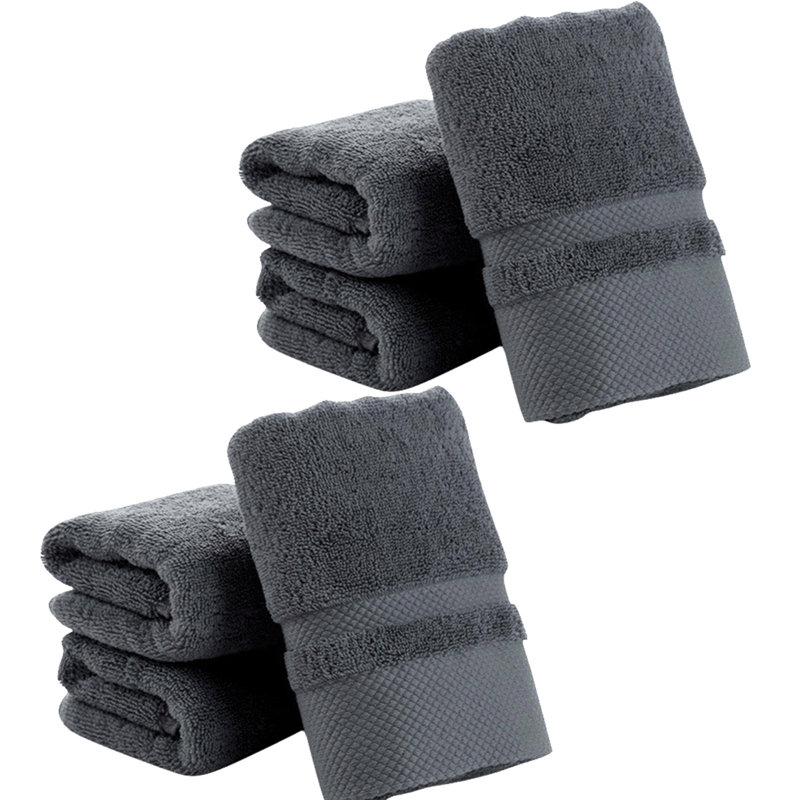 Classic Hand Towels Pack of 6 100%  Cotton Light Weight & Absorbent, Fast Drying Towels for use in Bathroom, Hotels, Travel and Spa