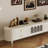 Light luxury simple TV cabinet tea table combinati