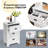 2 PCS 3 Drawers Nightstand End Table Bedroom Storage Wood Side Bedside-1086909902-1086909936