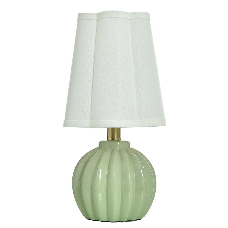 Lampe de table Tamara Day for Stylecraft Ophelia, H 15 po x l 8 po x P 8 po, 40 W, Menthe