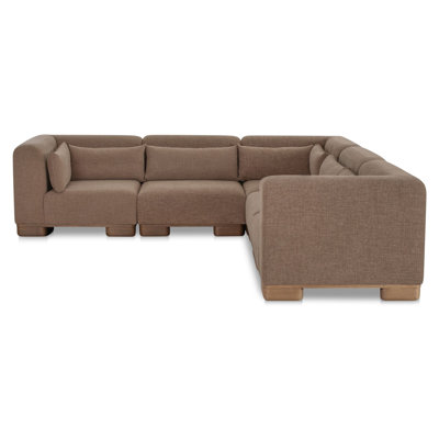 June Classic L Modular Sectional Dark Brown