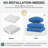 9-pcs 4" Thick Patio Cushion Covers – Water-repellent Replacements For 4-seat Sectional Sofa-851718371