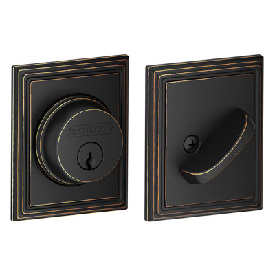 Single Cylinder Deadbolt with Addison Trim