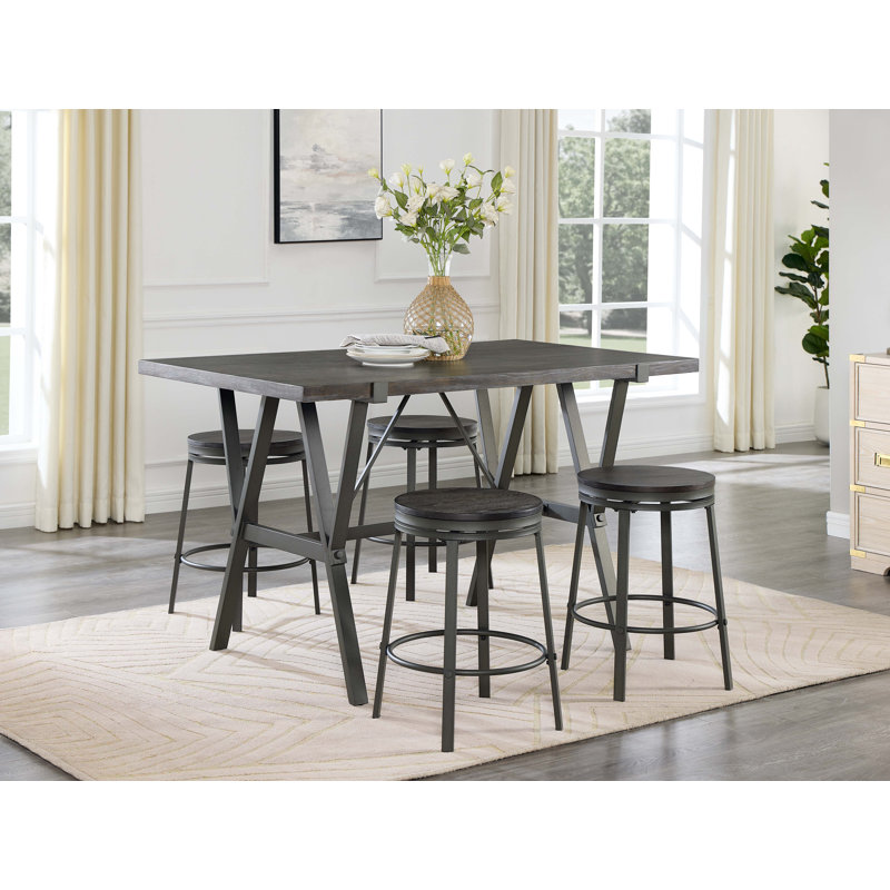 Johntae 4 - Person Trestle Dining Set