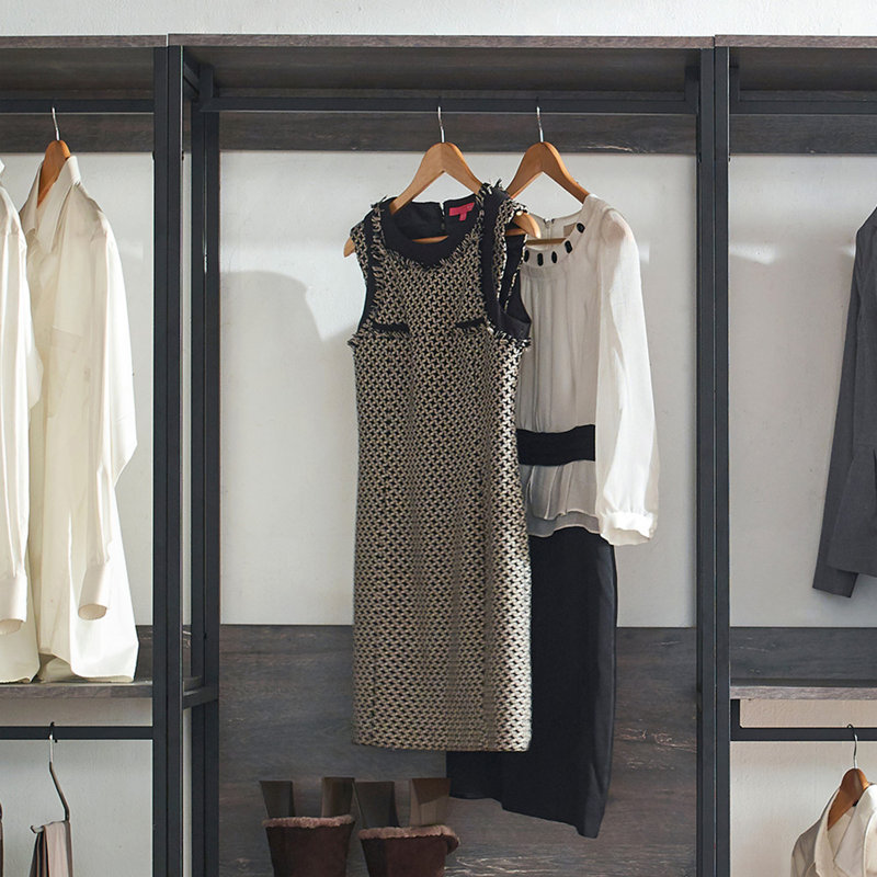Monica Wood Walk-In Closet System