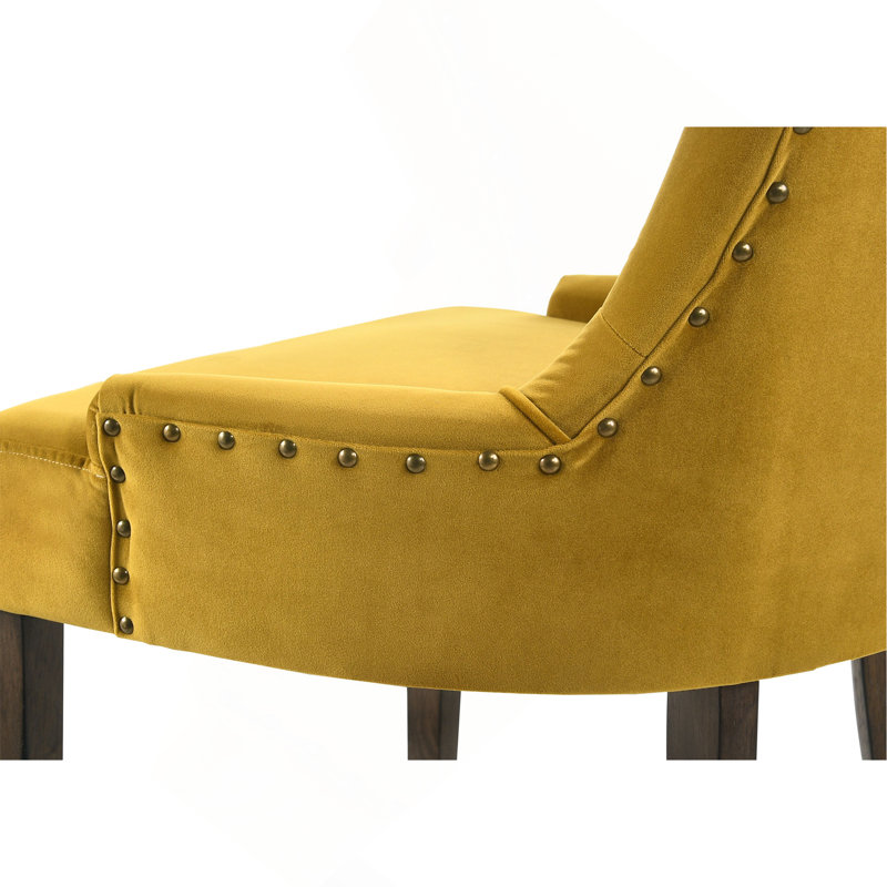 Ensemble de 2 chaises d'appoint Yotam, Jaune
