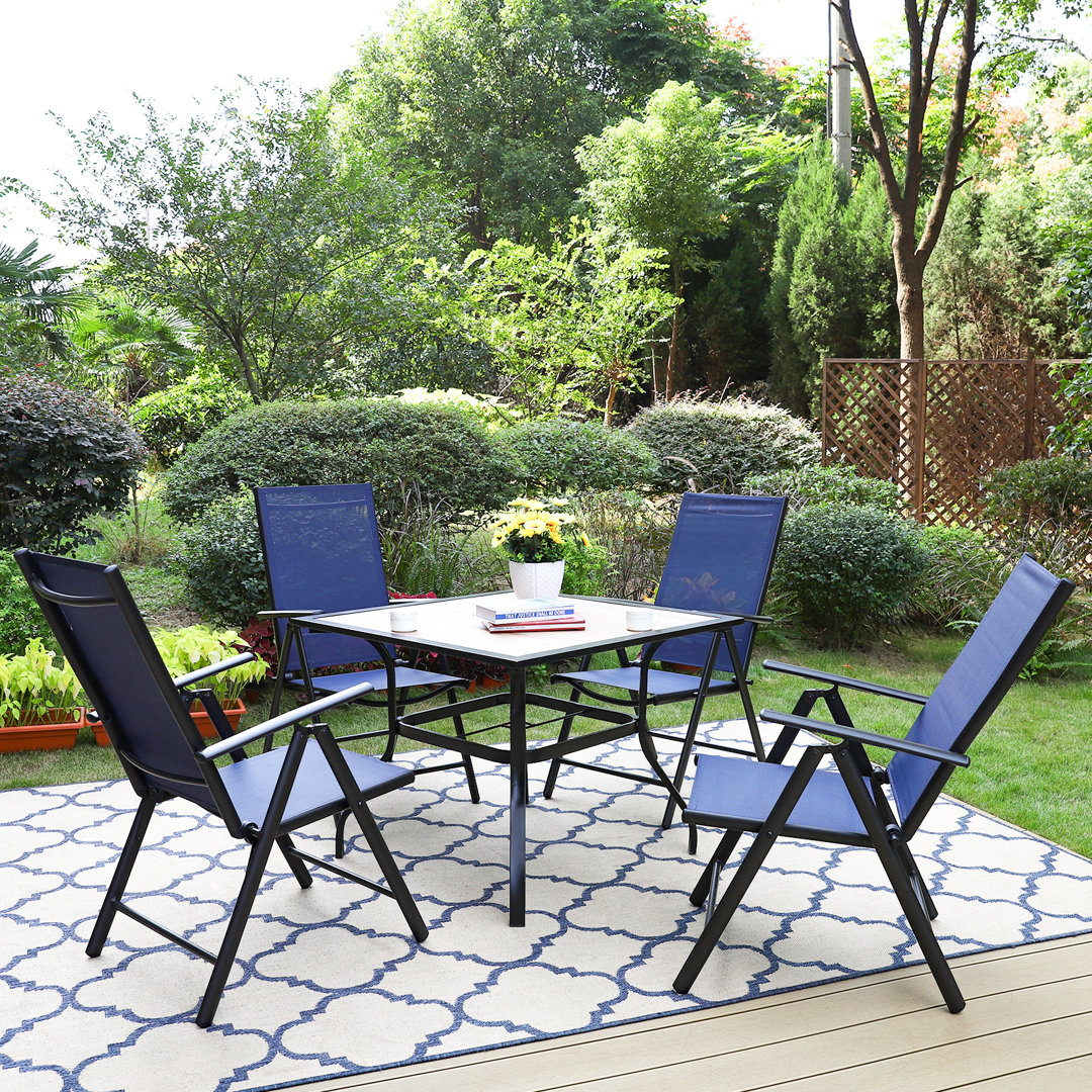 4 - Person Patio Dining Set with Square Table