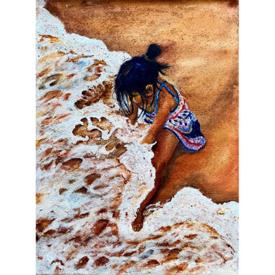 Girl On The Beach | Acrylic On Canvas | By Maliya Pandey