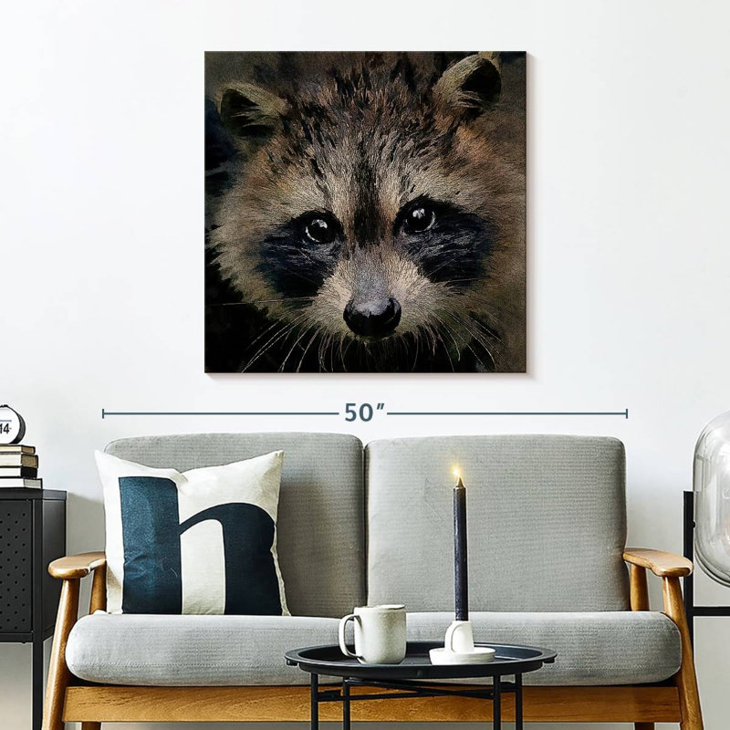 Brampt Racoon, 30" H x 30" W